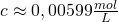 c\approx 0,00599\frac{mol}{L}